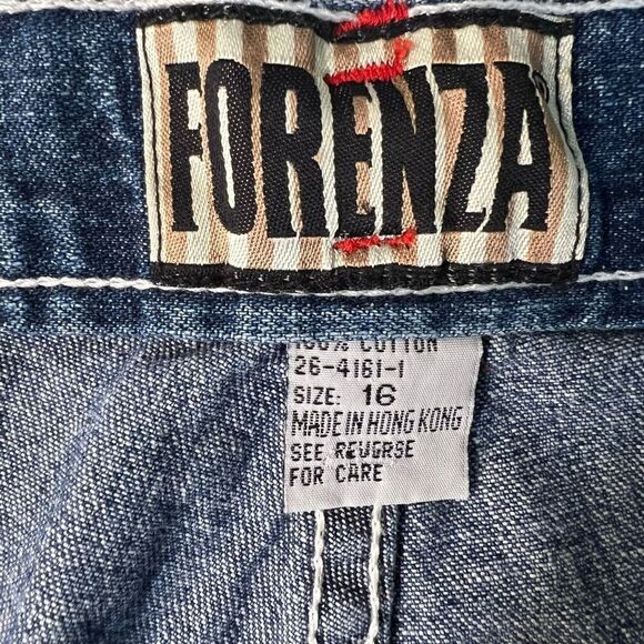 Forenza Womens baggy Jnco style wide leg Pockets Vintage Denim 16 - Picture 16 of 16